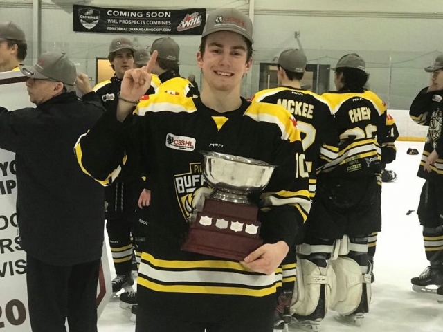 Read more about the article “Russell’s Seth Falkevitch Raises Trophy” – 730CKDM