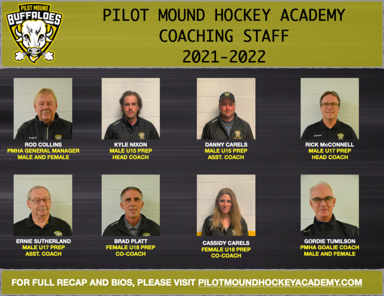 Read more about the article PMHA ANNOUNCES 2021/22 COACHING STAFF