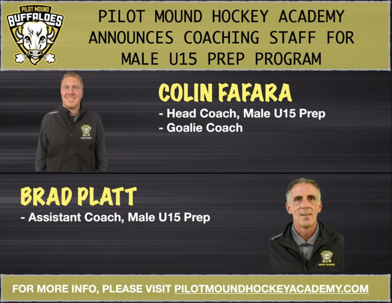 Read more about the article Pilot Mound Hockey Academy Announces Coaching Staff for Male U15 Prep Program