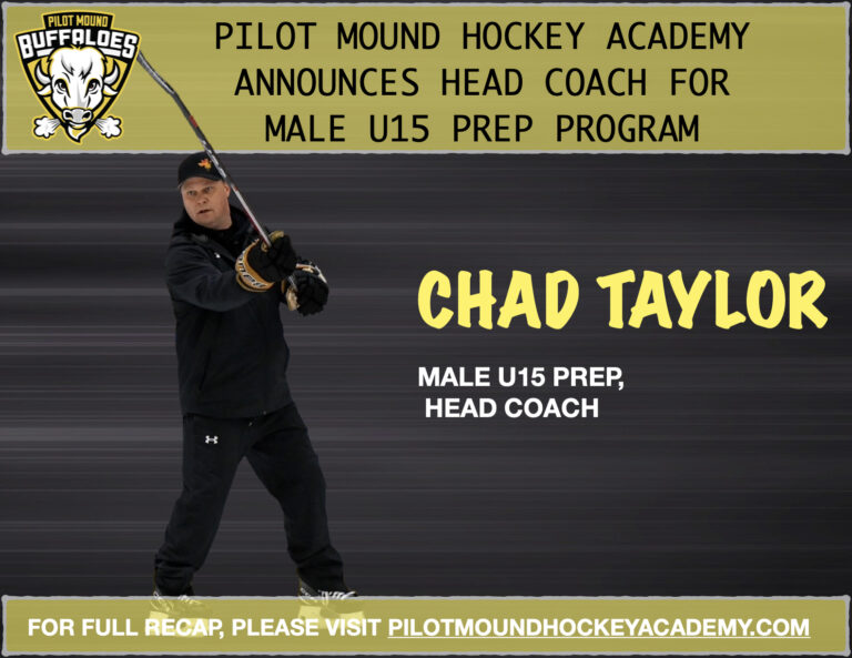 Read more about the article Pilot Mound Hockey Academy Welcomes High‑Performance Coach Chad Taylor to Lead U15 Prep