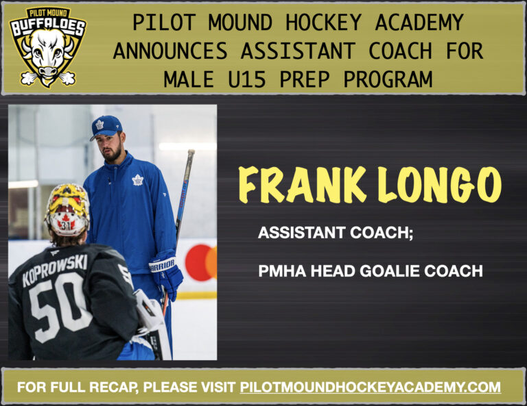 Read more about the article Pilot Mound Hockey Academy Welcomes Frank Longo as Goaltending Coach
